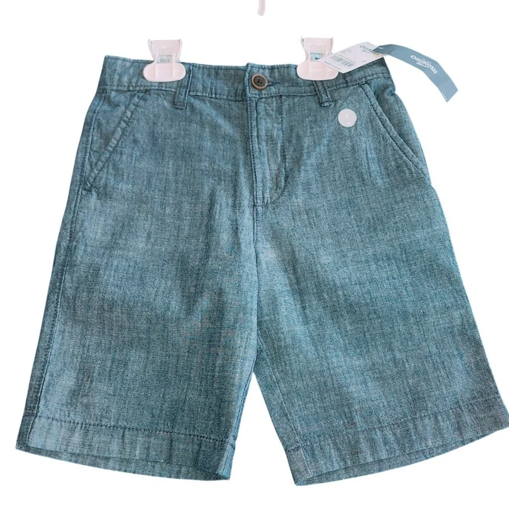 OshKosh 3pc Bundle Boys Size 7 NWT Polo Shirt Chino‎ Shorts Summer Vacation